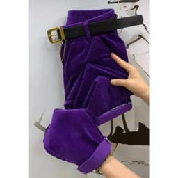 Velvet Harem Pants Women Fashion Casual Corduroy Trouser Spring Autumn Elastic Waist Loose Radish Pant Versatile 4XL