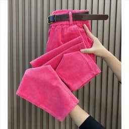 Velvet Harem Pants Women Fashion Casual Corduroy Trouser Spring Autumn Elastic Waist Loose Radish Pant Versatile 4XL