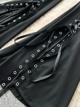 SINGREINY Streetwear Lace Up Flare Pants 2026 Spring Summer Fashion High Waist Bodycon Sexy Female Edgy Spicy Girl Long Trousers