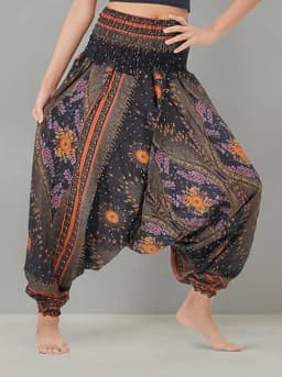 Boho Palazzo Pants Wide Leg Yoga Leggings Big and Plus Size Harem Pants Jumpsuit Hippie Clothes