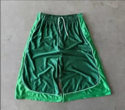 Women Couple American Retro Trendy Color Block Spliced Sports Capri Pants Elastic Waist Wide Leg Loose Versatile Casual Trousers