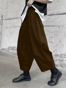 Artistic High Waist Wide Leg Pants Women's Summer Cotton Linen Carrot Shape Loose Casual Harlan Lantern Pants Commute Style