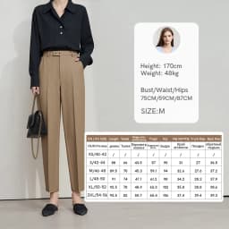 AMII Woman Pants 2026 Autumn Autumn Woman Loose Casual Fashion Simple Nine Point Trousers Black Blended Pleated Pants 12611025