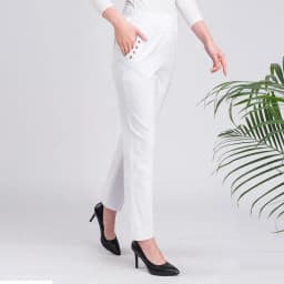 2026 Summer Women Pants Middle-aged Lady Elastic Waist Loose Casual Pants 4XL Pocket Thin Female Straight Trousers 2300