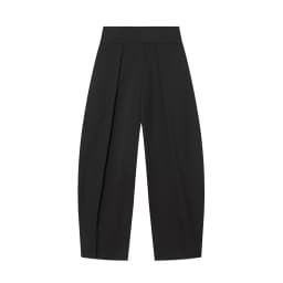 HH Women Spring Elegant Vintage Zipper Balloon Version Pleated Trousers Female High Street Loose Pockets 3-color Pants Mujer