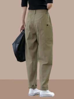 Women's Workwear Trousers High Waist Harlan Pants Korean Style Commute Fashion Spring Autumn Popular Large Size Zhengzhou Pants