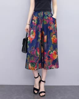 Elegant Women's Pants Summer Fashionable Printed Long Pants Loose Comfortable prnited Pants