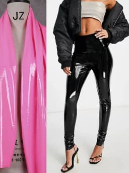 Women Glossy Patent Leather Seameless Leggings Stretch PVC Slim Trousers Ladies Sexy Bodycon PU Pencil Slim Cropped Pants Custom