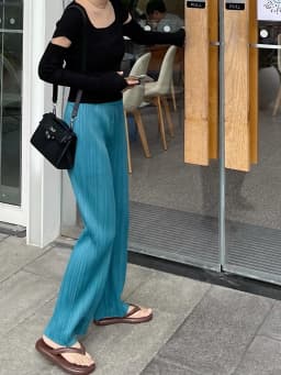 YUDX Pleated Women's Straight Pants Pleated Wide Leg Pants High Waist Draped Casual Pants 2024 Summer New