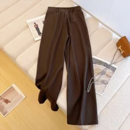 Spring Autumn Female Tailoring Trousers Work Women's Dress Pants Fluid Office Wide Leg New in Classic High Quality 90s Aesthetic