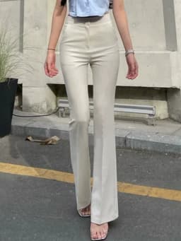 Office New Slim High Waisted Suit Pants Korean Fashion Women's Casual Bootcut Pantalones Wide Leg Straight Elegant Trousers