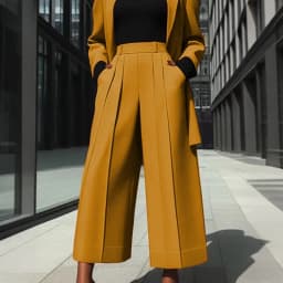 Krisstargirls 2026 Women's Wide Leg Party Pants Spring Pleated Office Casual Loose Culottes Fashion Evening Trousers Urban Lady