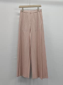 Miyake Pleated Casual Pants Women 2025 Summer New Temperament Mid-waist Pleated Long Paragraph Splicing Straight Pants