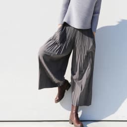 Miyake Pleated Hanging Casual Straight Loose Wide Leg Pants