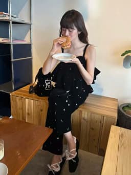 Japanese Style Fashion Sweet Elastic Waist Pants Pants Autumn Winter New Girls Women's Slimming Wide Leg Pants Bud Camis Set