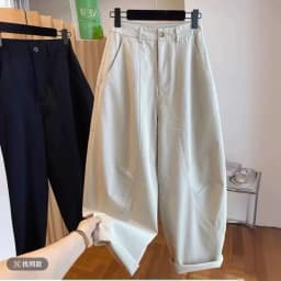 South Korea Dongdaemun Internet Celebrity Casual Scimitar Pants Women 2025 Summer New Loose Nine-point Pants Versatile