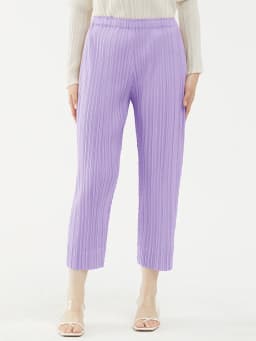 Miyake Pleated Simple Casual Ankle-Length Pants Spring Summer Autumn Pencil Pants Korean Fashion Women Basics Trousers In Stock