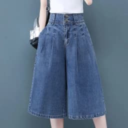 Ladies Straight Cylinder Pants 2024 Spring Summer Elegant Appear Thin Women's Jeans Casual Comfortable Femme Middle Pants