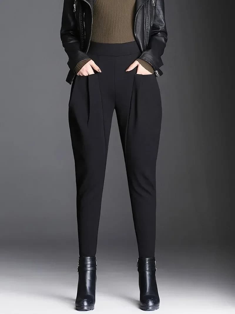 Harem Pants Women Loose Radish Women's New High Waist Slimming Casual Trousers Thickened Plus Velvet
