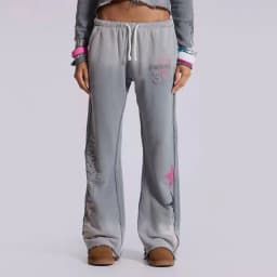 DEAT Fashion Mint Green Wide Leg Drawstring Sweatpants Women's Elastic High Rise Trousers Summer New 7A4833
