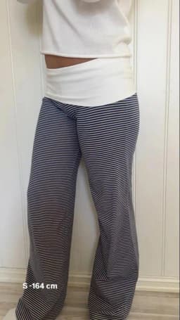 Women's Spring Summer Sports Pants Elastic Band Contrast Color Straight Leg Lounger Pants Ladies Casual Fall Long Trousers