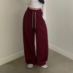 Casual High Waist Elastic Waist Versatile Commute Sweatpants Straight Leg Pants Ladies Summer Loose Fit Trousers
