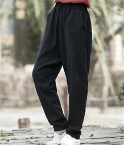 Plus Size Cotton Linen Harem Pants Women Summer Elastic Waist Candy Colors Hip Hop Trousers Autumn Vintage Pants 5XL 6XL