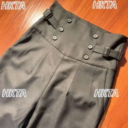 High Waist Straight Pants Y2k Vintage Court British Buttons Autumn 2026 Spring New Commute Thin Versatile Black Trousers Women