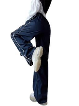 New Y2K Women Vintage Baggy Cargo Pants Women Drawstring Elastic Low Waist Parachute Pants Sweatpants Loose Hippie Pant Trousers