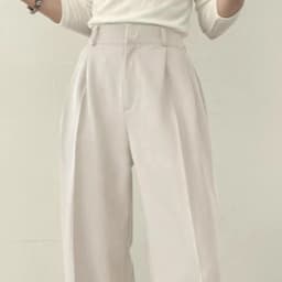 Temperament Wide Leg Suits Pants Women Autumn Winter Button High Waist Pants Woman Pleated Solid Color Straight Trouser Ladies