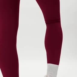 Customized LOGO women's new contrasting color yoga pants folded high waist tight outdoor running sports fitness trousers