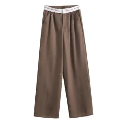 SLTNX 2026 Women Fashion Side Pockets Patchwork Straight Pants Vintage High Waist Zipper Fly Female Casual Trousers