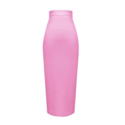 Wholesale Women's Elastic Candy Color Bandage Skirt Bodycon Midi Calf Pencil Skirt For Elegant Ladies Formal Business Skirts