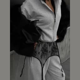 Lace Trim Butt Flap for Women Sexy Skirt Extender Sheer Hollow Out Floral Layering Bottom With Waistband Ladies Partywear