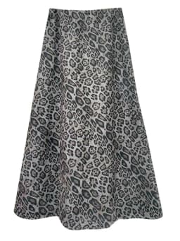 Winter Leopard Print Suede Skirt Long Women Autumn Vintage A Line Brown Maxi Skirts For Women Winter Warm Suede Leopard Skirts