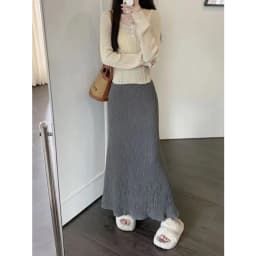 Elegant Black Dress 2024 Spring Fashion Tailored Fish Tail Skirt Stylish Petite Women Goddess Style Polyester O Shape