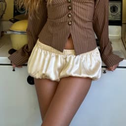 Summer Casual Low Waist Bloomer Shorts Balloon Style Bubble Pants Kawaii Streetwear for Daily Party Pettipants Pumpkin Shorts