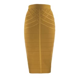 9 Colors Women Elegant Over Knee Bodycon Bandage Skirts Top Quality Elastic High Waist Office Lady Pencil Skirts High Street