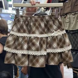 Japanese Y2k Cute Ruffled Plaid Skirt Punk Rock Subculture Cake Skirts Japanese Preppy Style Casual New 2026 Women Skirts