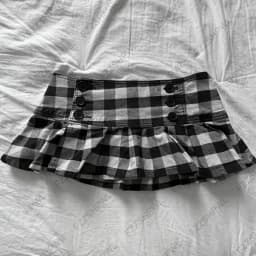 Vintage Y2K Dress Harajuku Grid print Punk Streetwear Mini Skirt Fashion Spicy Girls A-line skirt Rock Goth Unique Pleated skirt