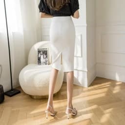 Fashion High Waist Office White Skirts Women 2026 Elegant Korean Bodycon Black Skirt Y2k Sexy Slim Knee Length OL Pencil Skirt