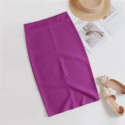 Fashion High Waist Office White Skirts Women 2026 Elegant Korean Bodycon Black Skirt Y2k Sexy Slim Knee Length OL Pencil Skirt
