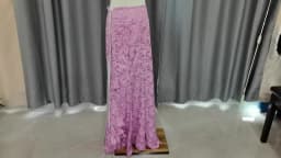 1pcs/lot Women Skirt Vintage Style Retro Mermaid Skirt Vintage Long Ruffle Slim Fishtail Skirt Lace-up Long Print Skirt