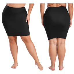 Sexy Women Tummy Control Body Shaper Skirt High Waist Shaperwear Underdress Seamless Plain Color Tight Fitting Shaper Skirt