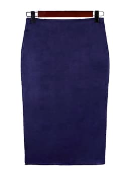 Sexy Multi Color Suede Midi Pencil Skirt Women 2024 Fashion Elastic High Waist Office Lady Bodycon Skirts Saias