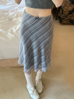2026 Summer Vintage Midi Plaid Striped Print Skirts Women Sweet Loose Pleated Ladies Skirt High Waist Korean Style Woman Skirts