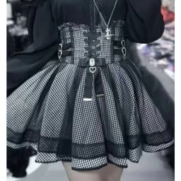 Japanese Lolita Y2k Lace Layered Skirt Women Anime High Waist Chic Ruffle Cake Skirt Kawaii Harajuku Sweet Mini Skirt