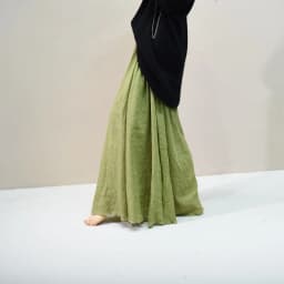 Women's Elegant 16 Color High Waist Elastic Waist Linen Pleated Long Skirts Ladies Slim Casual Skirt Saias New 2026 Summer SK05
