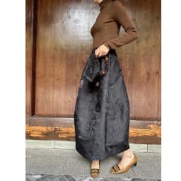 2025 New Arrival Spring/summer Arts Style Women Casual Loose Fit Elastic Waist A-line Jacquard Design Ankle-length Skirt Women