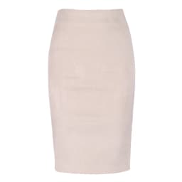 Women Skirts Suede Solid Color Pencil Skirt Female Autumn Winter High Waist Bodycon Vintage Suede Split Thick Stretchy Skirts